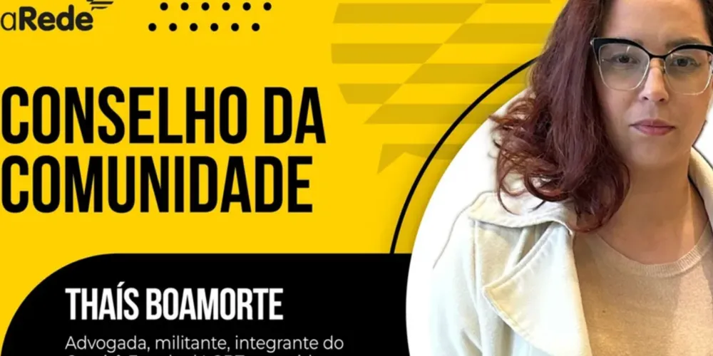 Thaís Boamorte é conselheira da Comunidade LGBTQIAPN+