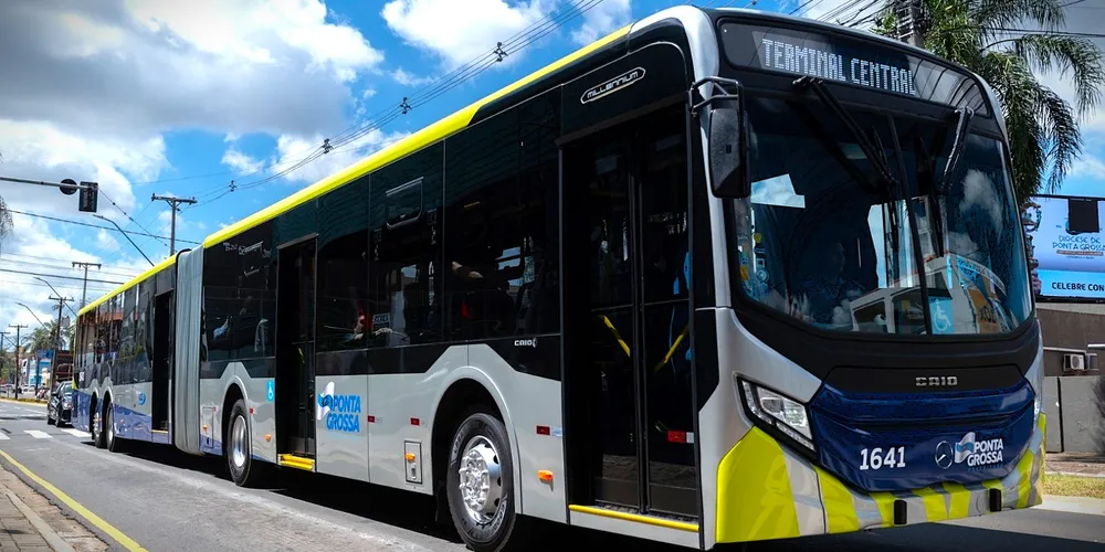 Novos ônibus do transporte coletivo de Ponta Grossa