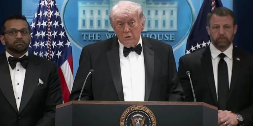 O presidente Donald Trump se pronunciou após o ataque