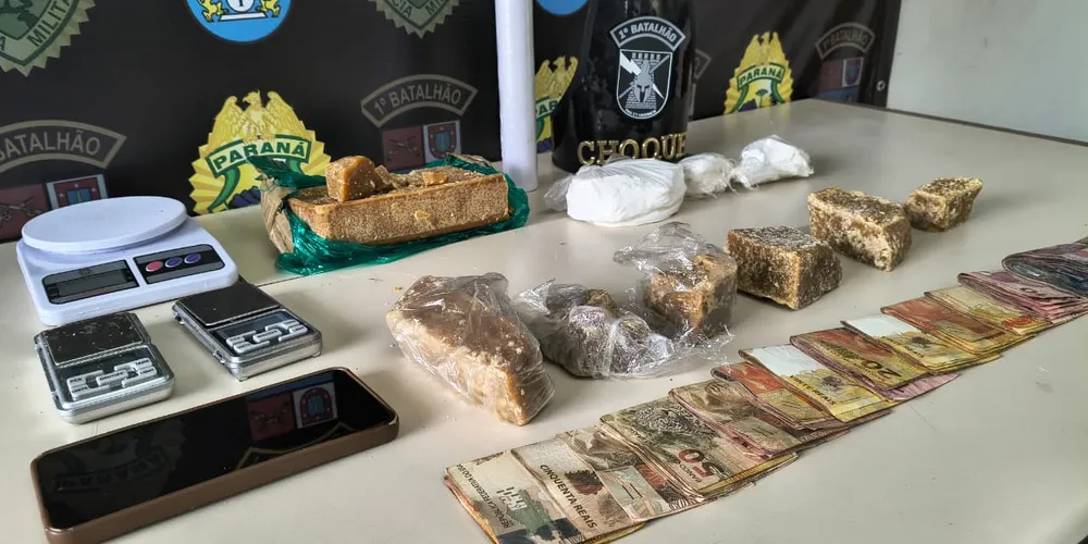 A ação contou com o apoio do cão Ragnar, do Grupamento de Operações com Cães do Choque