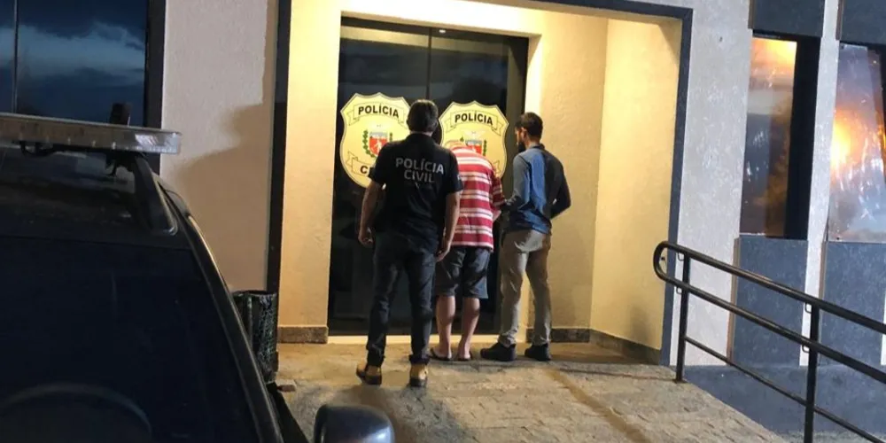 O homem foi encaminhado à Cadeia Pública de Ponta Grossa