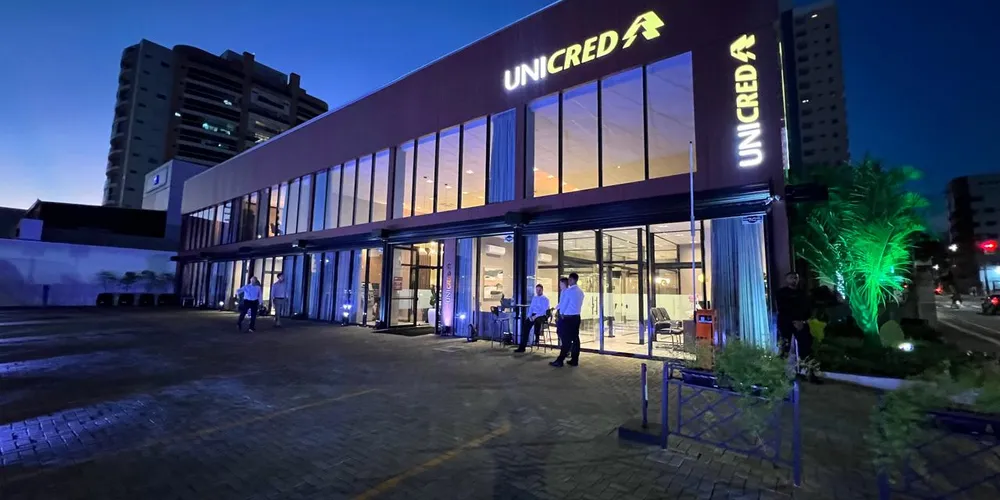 Prédio da Unicred União, em Ponta Grossa