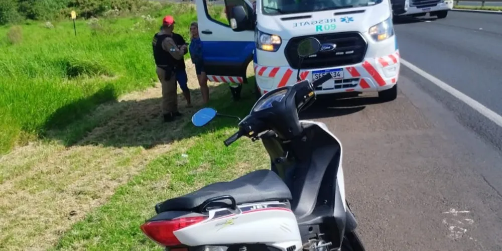 A vítima foi encaminhada para a UPA de Castro