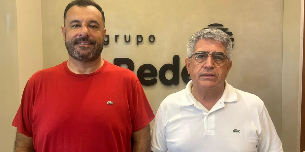 Davi Jorge, diretor do Clube Verde Social e Odinei Nogueira, atual presidente do Clube Verde