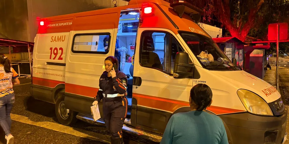 Equipes do Serviço de Atendimento Móvel de Urgência (Samu) e da Guarda Civil Municipal (GCM) foram acionadas