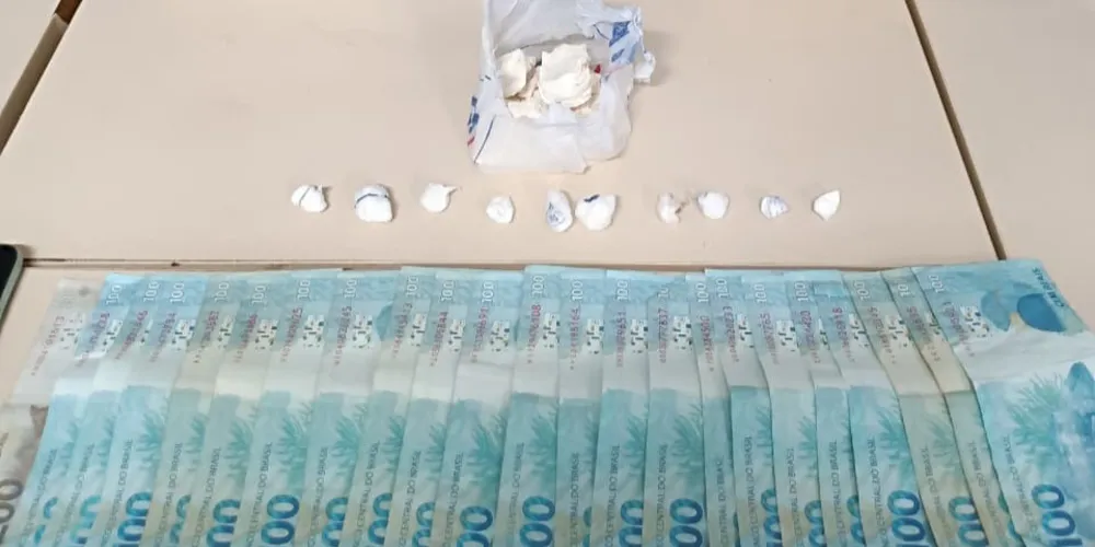 A ação foi realizada por equipes do Pelotão de Choque do 1º BPM durante patrulhamento