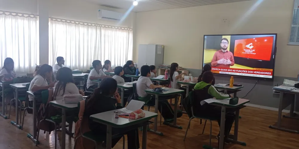 Conteúdo audiovisual levou importantes informações à turma