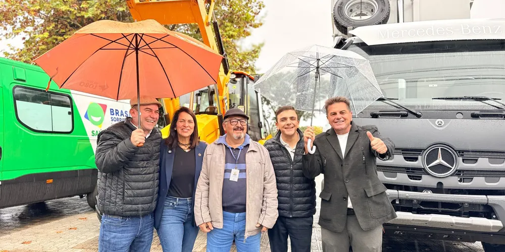 O deputado federal Aliel Machado esteve em Guarapuava nesta sexta-feira (08), ao lado do prefeito Denilson Baitala e demais lideranças