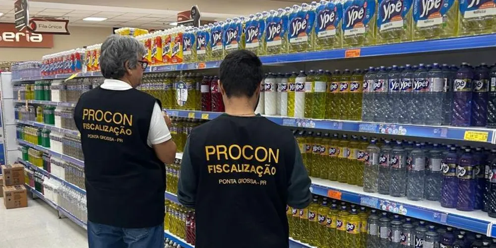O Procon da Prefeitura de Ponta Grossa está realizando fiscalizações em mercados da região