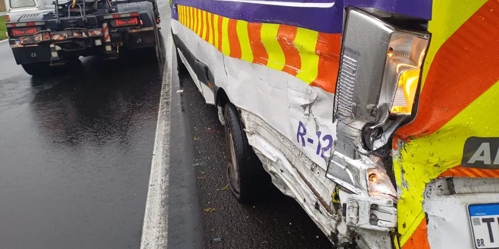 O tráfego na região apresenta lentidão e exige cautela dos motoristas