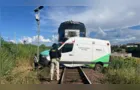 Idoso fica estado grave após colisão entre trem ambulância, diz PRF