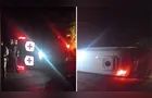 Ambulância tomba na PRC-466 e deixa dois feridos em Pitanga
