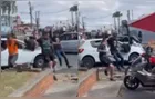 Briga entre torcidas termina com homem atropelado em Curitiba