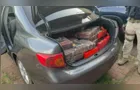 Carro furtado em Campo Mourão é encontrado pela PRF com meia tonelada de maconha