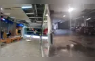 Parte do forro do Shopping Total desaba após forte chuva em Ponta Grossa