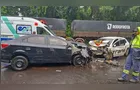 Grave acidente na BR-153 deixa quatro feridos no Norte Pioneiro do PR