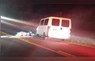 Motociclista sem CNH morre em colisão frontal com van na PR-170 em Pinhão