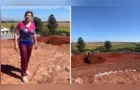 Elizabeth acompanha obras em área doada ao Estado para construção de nova escola em PG