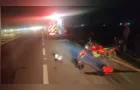 Queda de moto deixa homem ferido na PR-340 em Castro