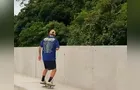 Vídeo mostra iratiense atravessando de skate a nova Ponte de Guaratuba