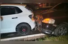 Colisão traseira envolve Fox e Polo na entrada do Parque do Café em PG