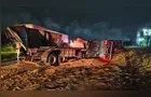 Acidente entre caminhões interdita parte da BR-376 entre Ponta Grossa e Curitiba