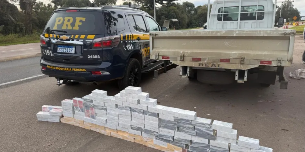 Polícia Rodoviária Federal apreende 170 celulares em Araucária