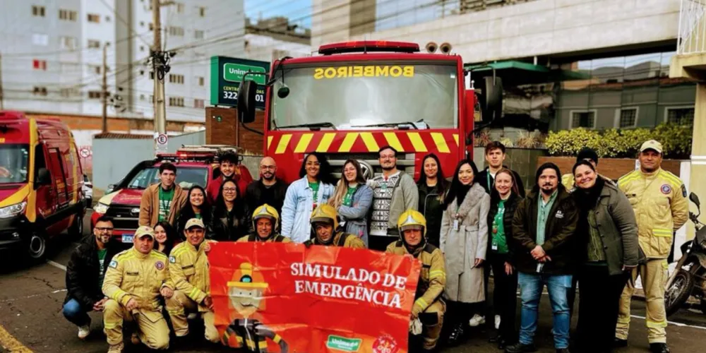 O simulado de evacuação na unidade Operadora, mobilizou aproximadamente 300 colaboradores