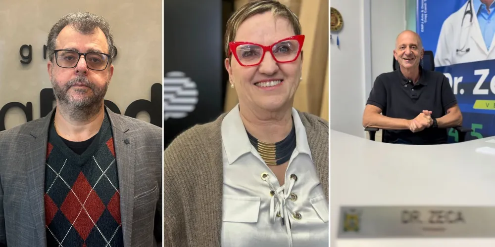 Mário Montemór, Liliam Brandalise e Vereador Dr. Zeca