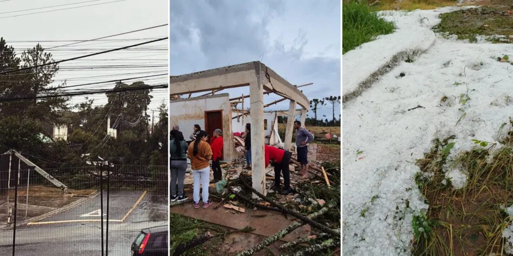 Durante a madrugada desta segunda-feira foram registrados 5,1 mm de chuva e 233 raios