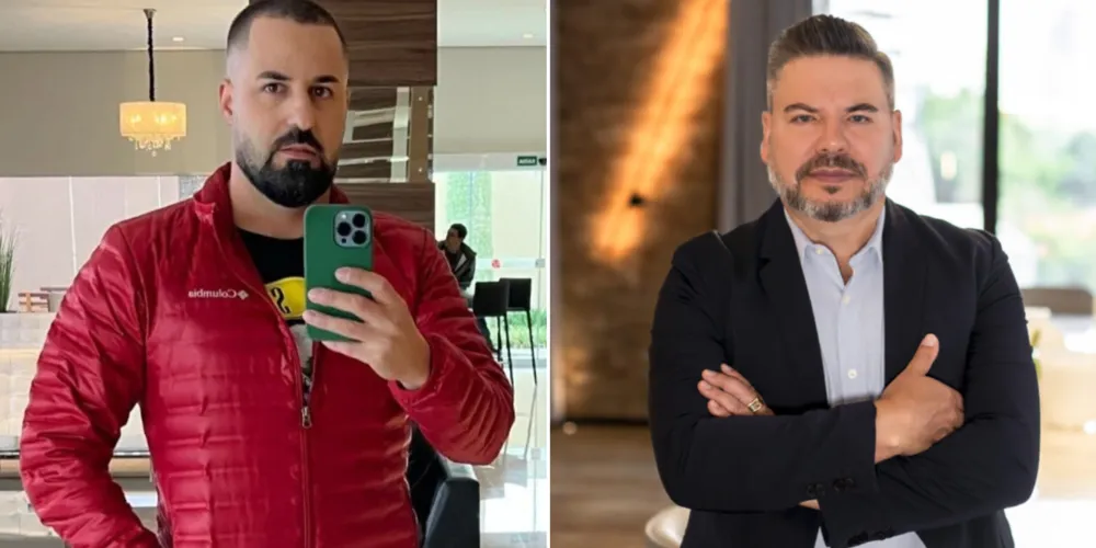 José Claiton Leal Machado (à esquerda) e Oséias Gomes (à direita)