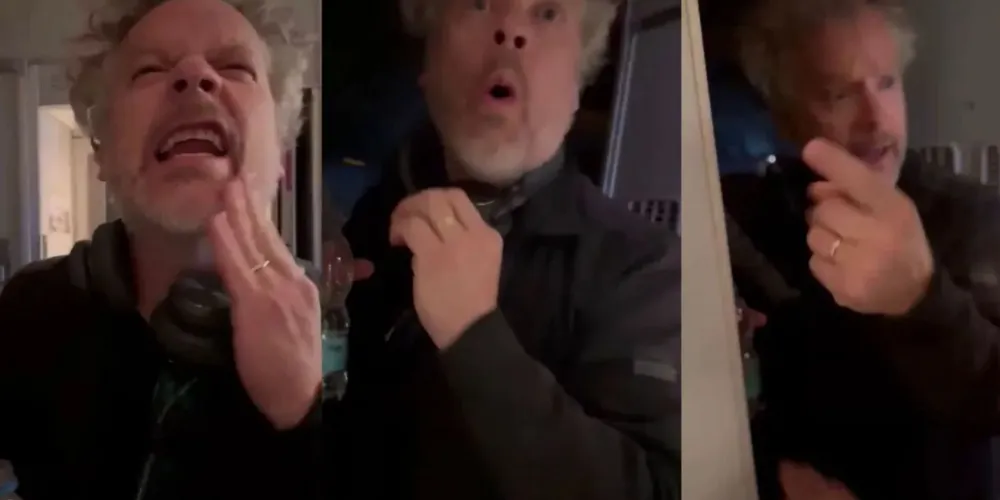 Chileno foi flagrado por funcionário imitando macaco em voo