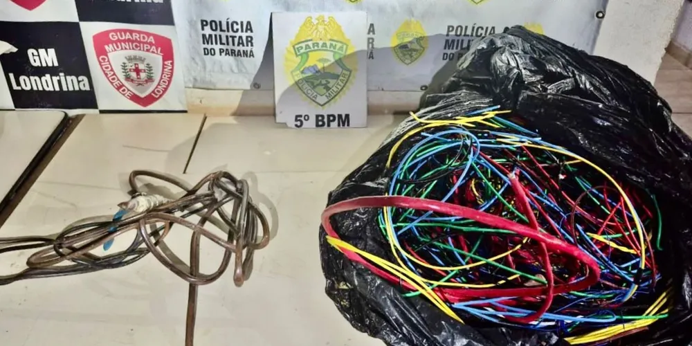 Os agentes recuperaram cerca de 25 quilos de cobre