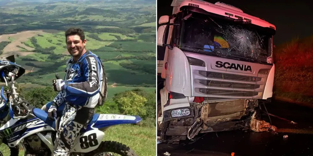 Jonathan Giuliangelu era o caminhoneiro que morreo neste acidente