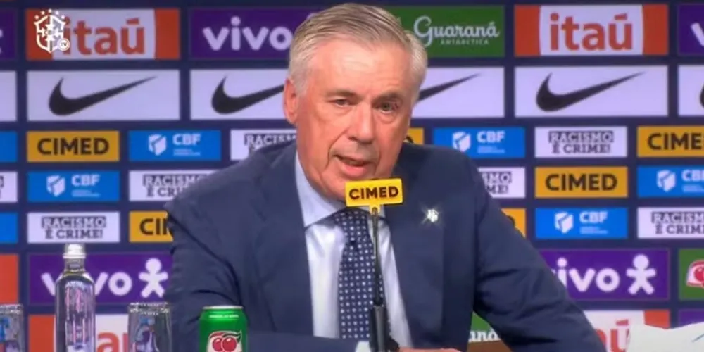 Carlo Ancelotti, técnico da Selçao Brasileira