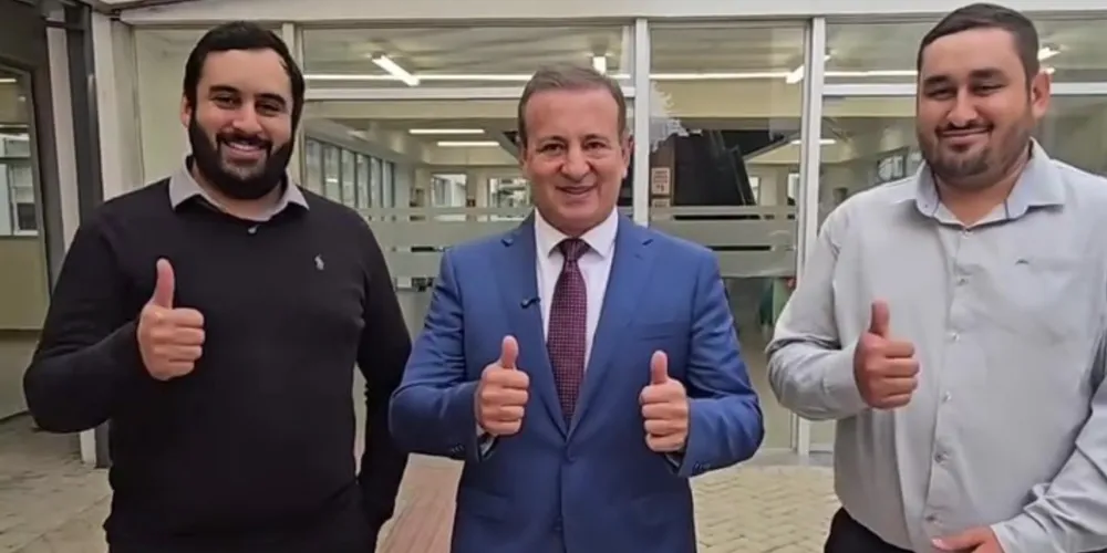 Lucas Machado, Moacyr Fadel e Bruno Lemes da Silva