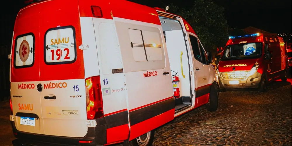 Equipes de socorro prestaram atendimento à vítima