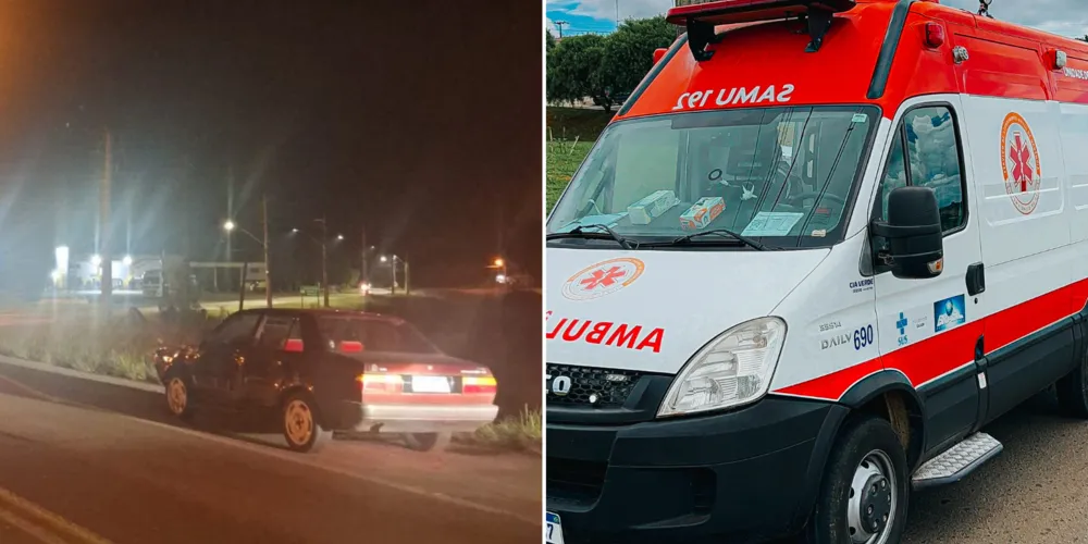 A ocorrência envolveu uma ambulância do Samu que prestava atendimento a uma vítima de atropelamento quando acabou atingida por outro veículo na rodovia