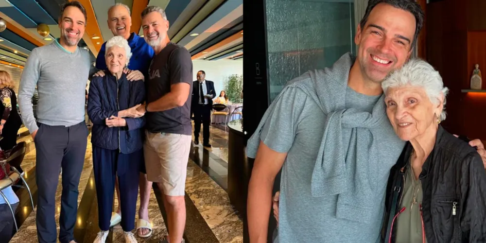 Nos comentários, Tadeu Schmidt recebeu o carinho de amigos e admiradores