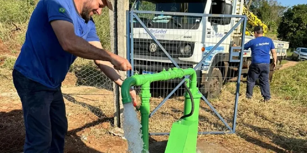 As obras do Programa Sanepar Rural são realizadas em regime de parcerias