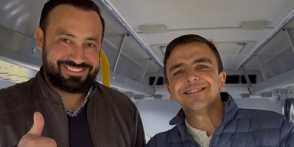 Prefeito Henrique Carneiro e o deputado federal Aliel Machado
