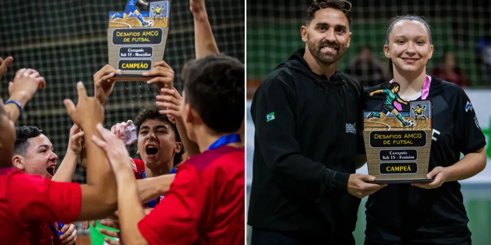Título sub-15 masculino e título sub-15 feminino da ACGF