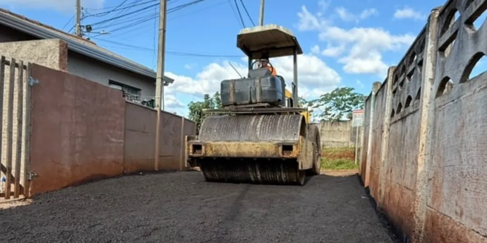 As melhorias foram complementadas com a pavimentação das vias da localidade
