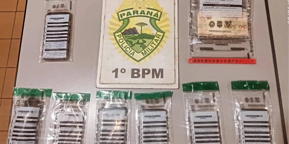 Os materiais apreendidos foram encaminhados à Delegacia de Polícia Civil de Jaguariaíva