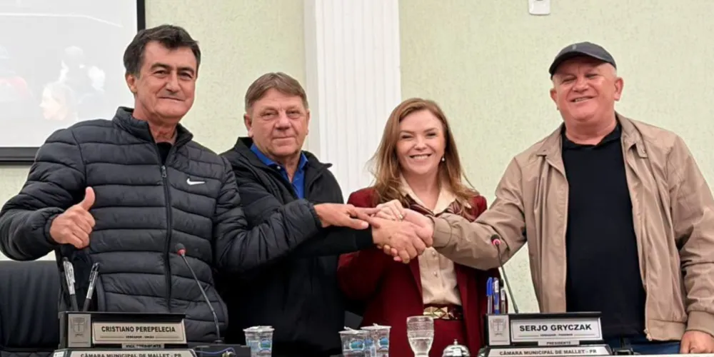 Leandre Dal Ponte esteve com representantes da Prefeitura Municipal de Mallet