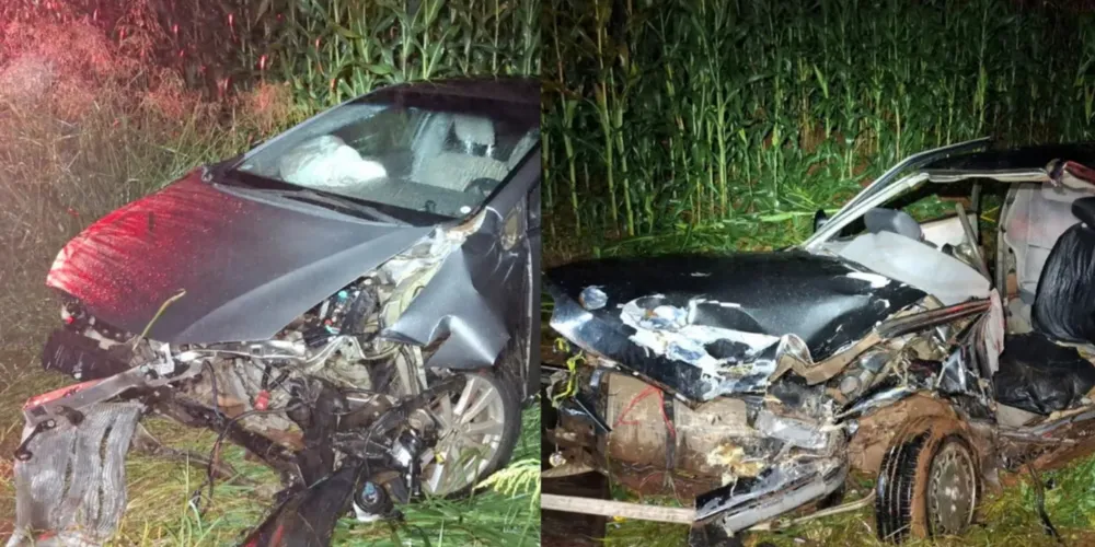 Acidente envolveu um Honda Civic e Volkswagen Apollo
