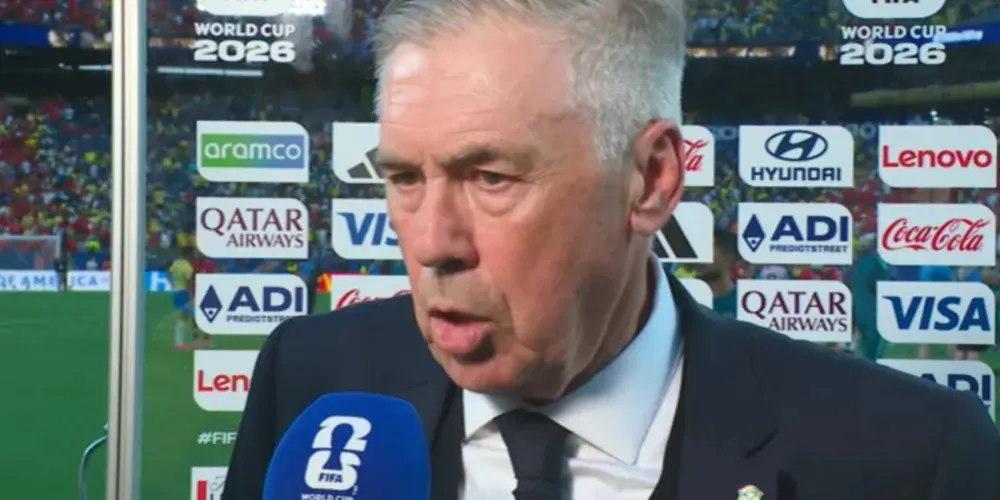 Ancelotti após a partida desse sábado (13) contra o Marrocos