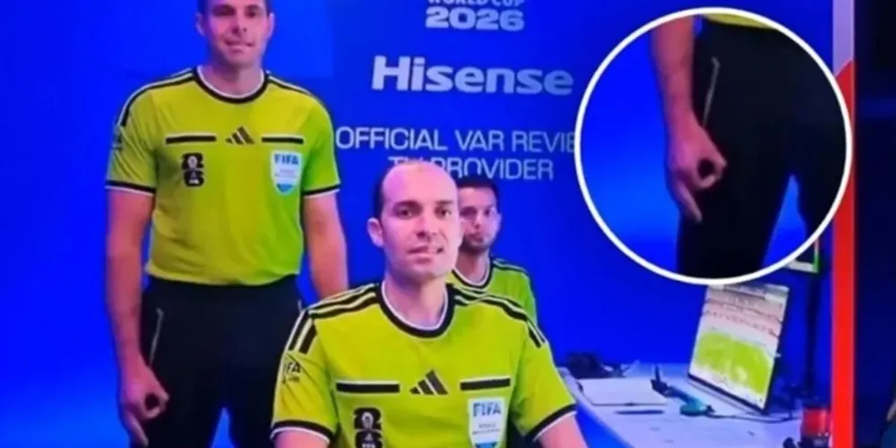 Gesto do árbitro repercutiu nas redes sociais