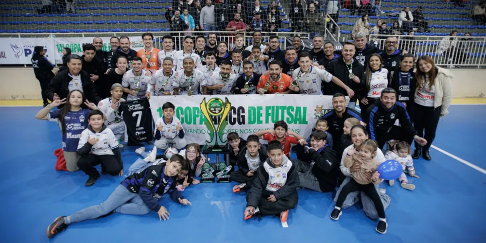 A ACGF Ponta Grossa é a grande campeã da 14ª Copa AMCG de Futsal