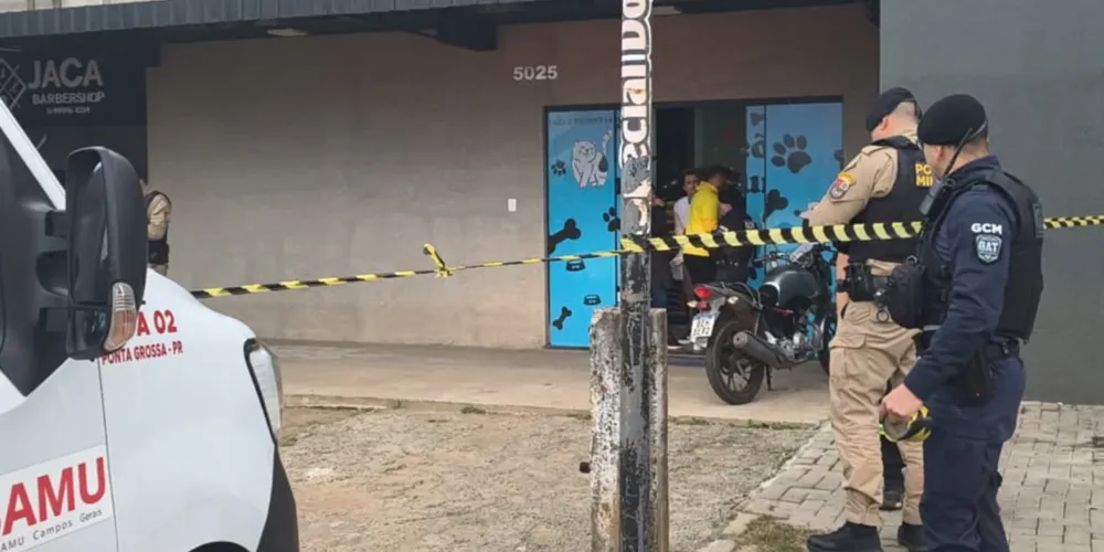 Ocorrência aconteceu em uma barbearia na região do Jardim Castanheira, em Ponta Grossa